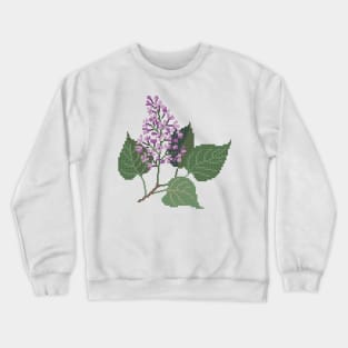 New Hampshire State Flower Purple Lilac Crewneck Sweatshirt